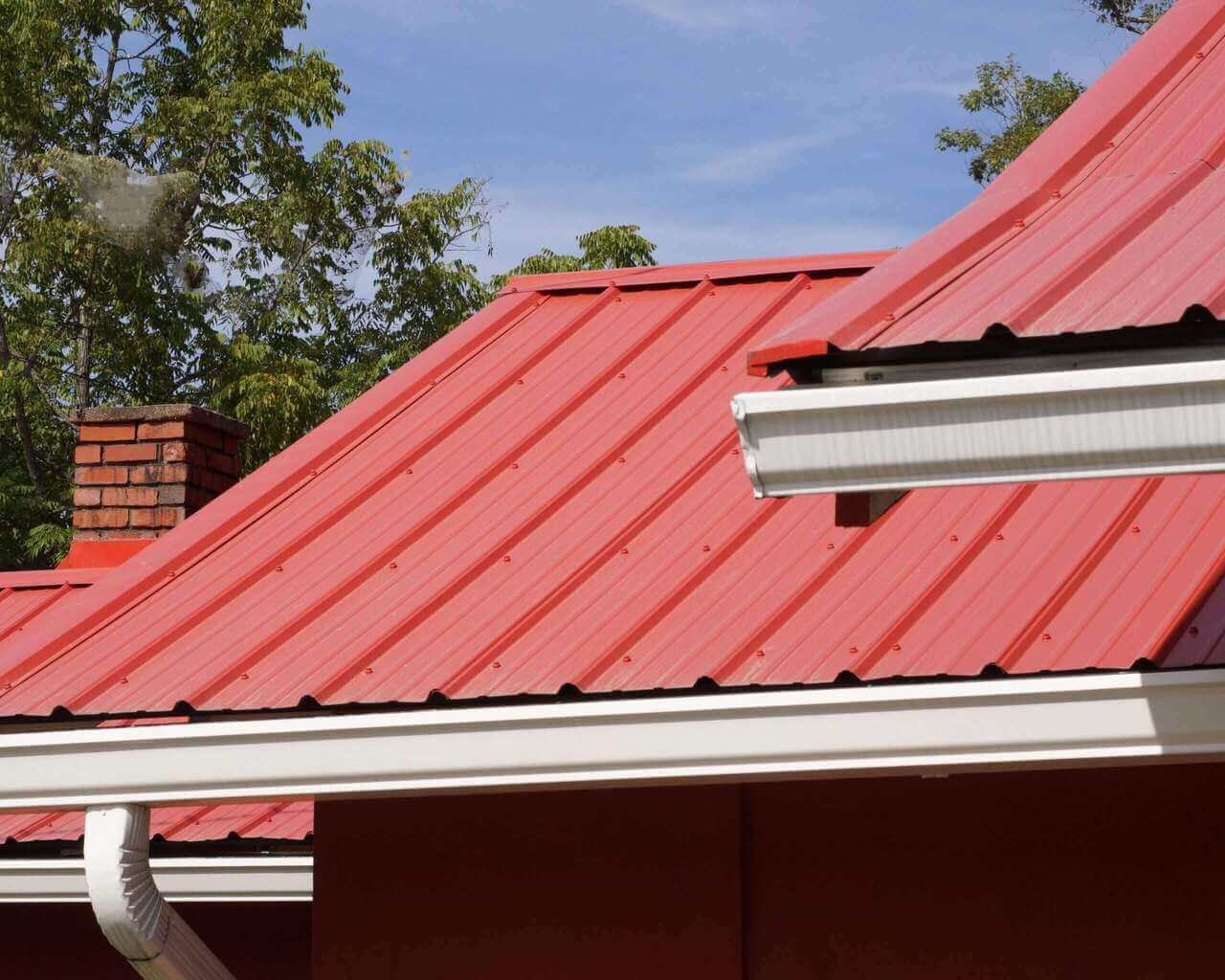 color sheet metal roofing